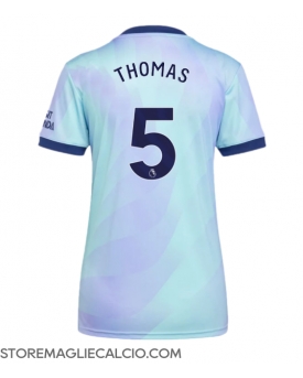 Arsenal Thomas Partey #5 Maglia Gara Terza Repliche 2024-25 Donna Maniche Corte